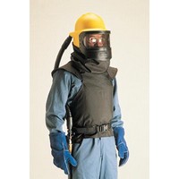 Bullard 46VX Bullard 28\" Nylon Abrasive Blasting Cape With Neck Lining & Breathing Tube